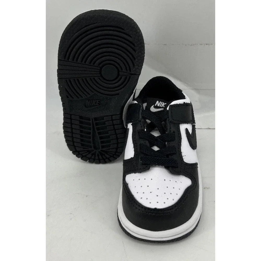 Nike Dunk Low Panda CW1589-100 Sneakers Black And White Toddler Size 4C NEW